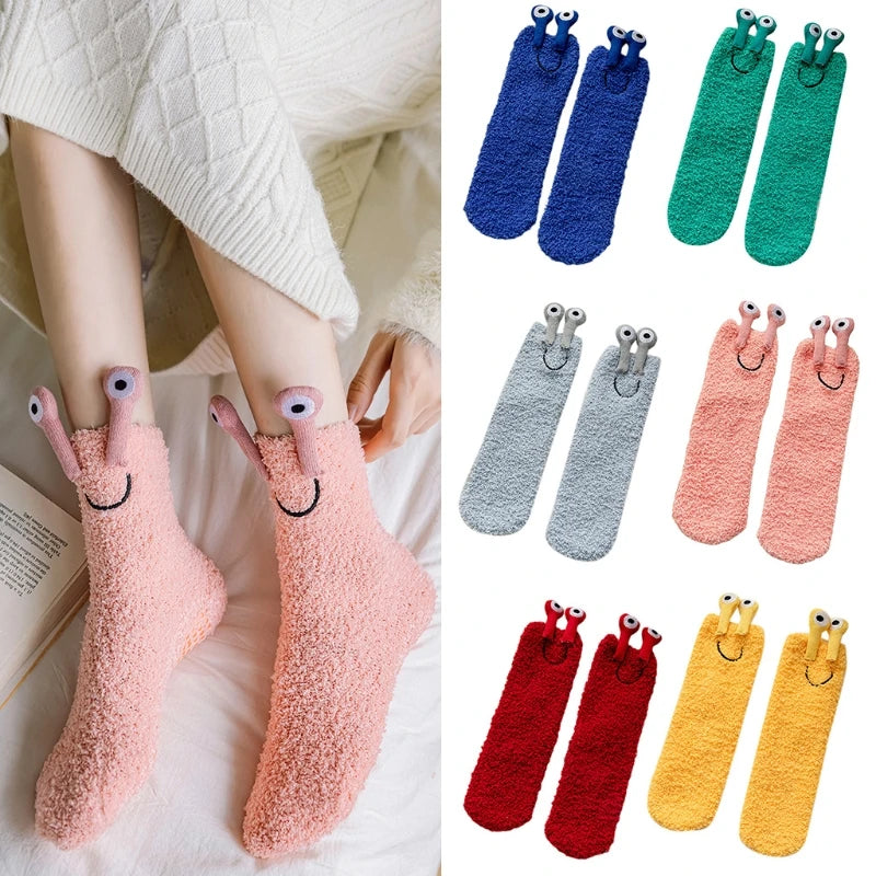 Funny 3D Cartoon Frog Eyes Socks