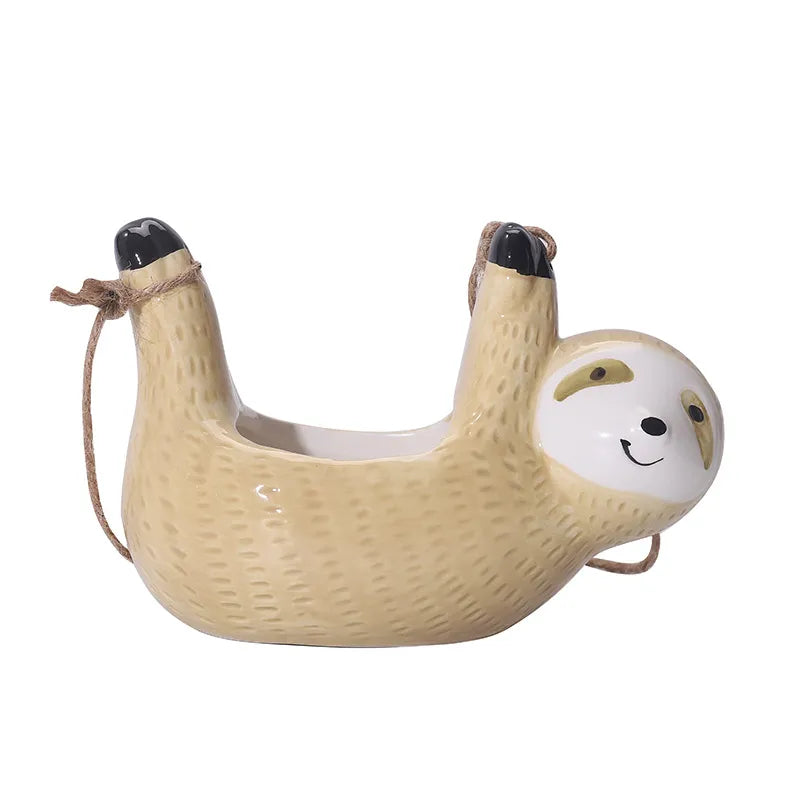 Cute Sloths Hanging Succulent Pot Ornaments