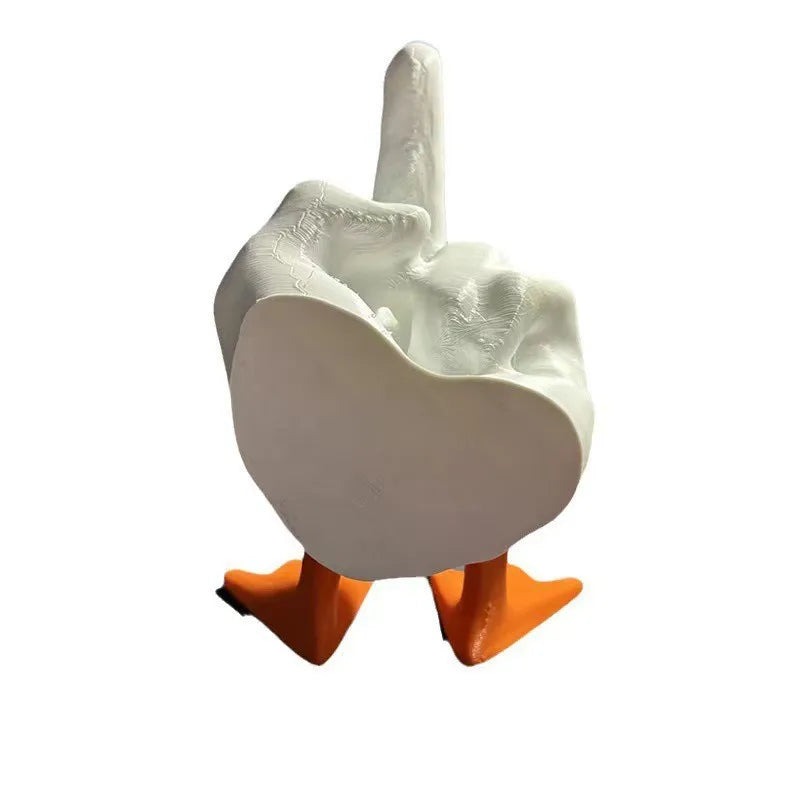 Funny Little Duck Resin Statue