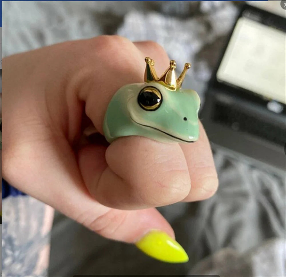 Fashion Cute Frog Shape Ring