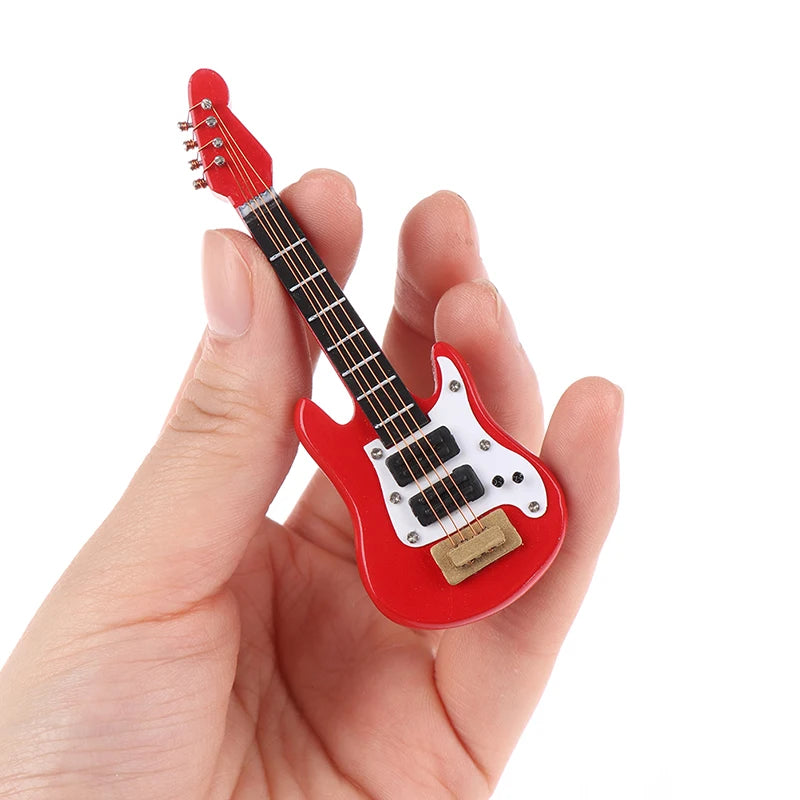 Miniature Music Electric Guitar Wooden Toys