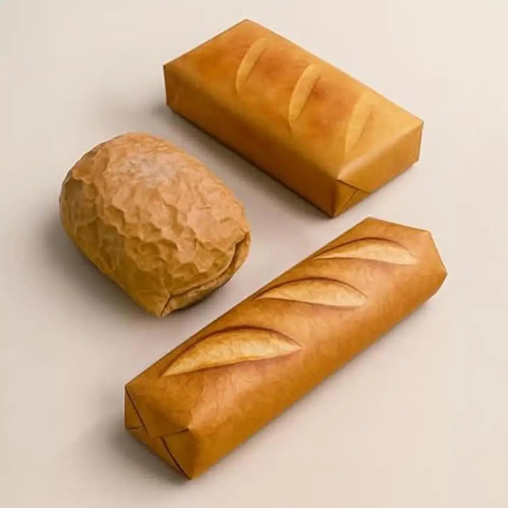 Creative Bread Toast Shape Wrapping Paper Kraft Envelope Paper Bags Can Be Packaged Dessert Fruit Gift Kitchen Supplies 2025