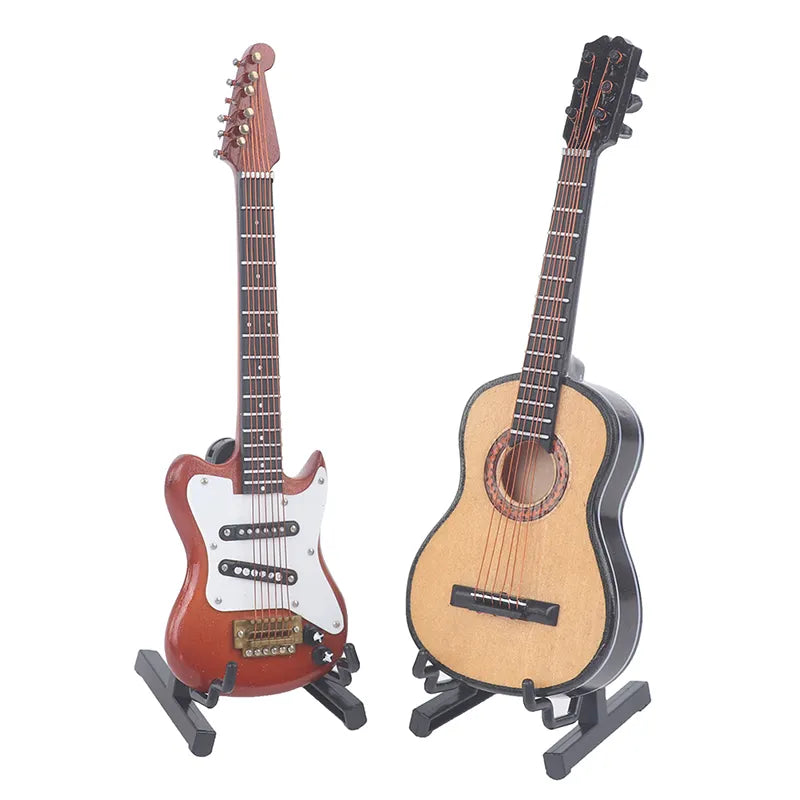 Miniature Music Electric Guitar Wooden Toys