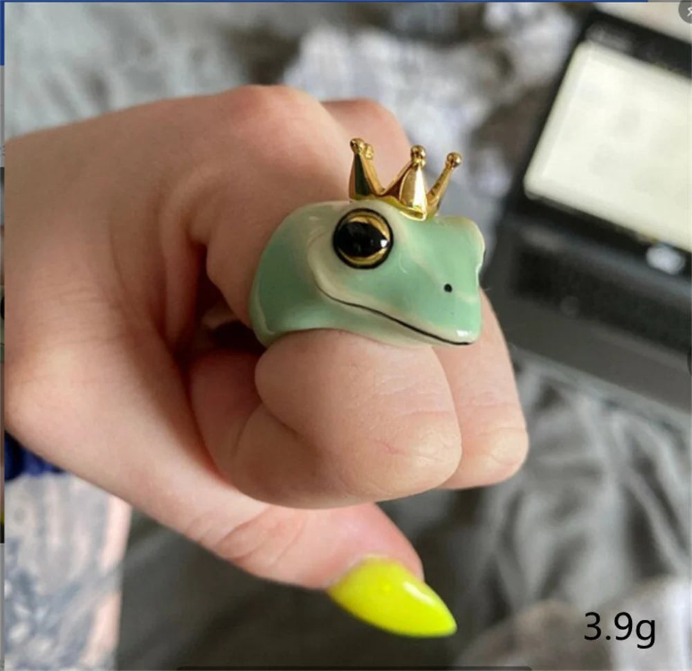 Fashion Cute Frog Shape Ring