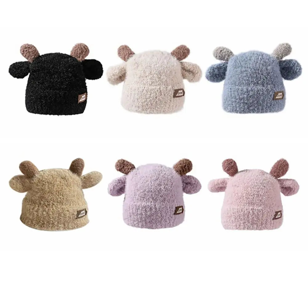Deer Ear Beanie Cap Knitted Hat