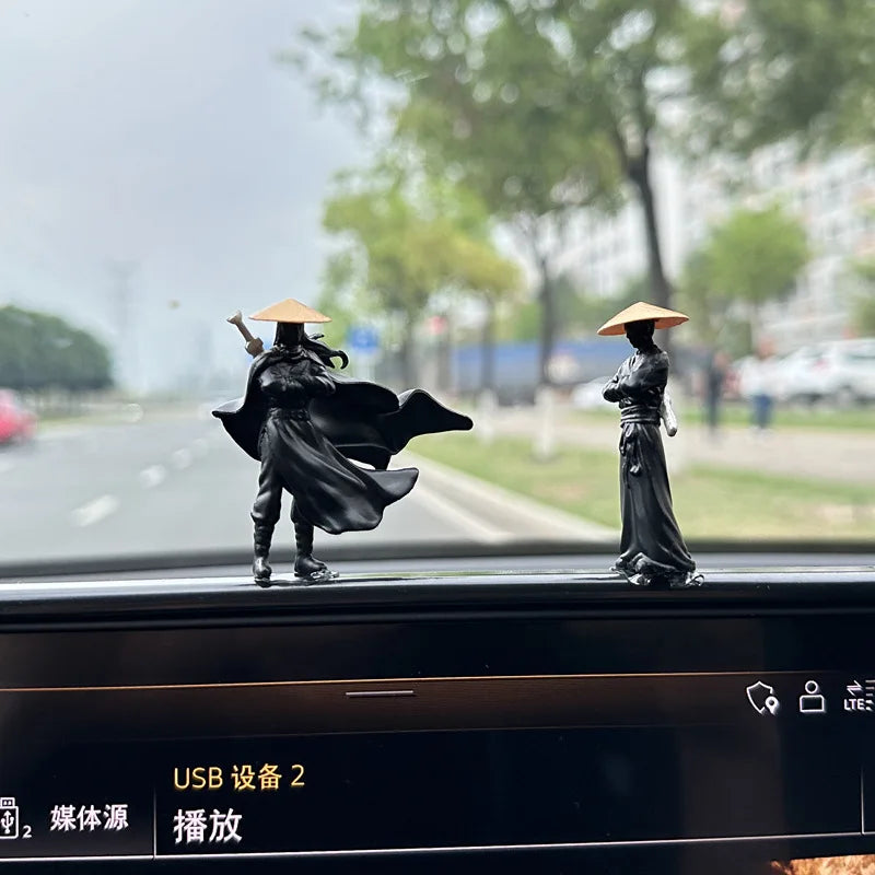 Car Interior Accessories Doll Jianghu Knight Computer Screen Desktop Ornaments Antiquity Knight Center Console Car Swordsman