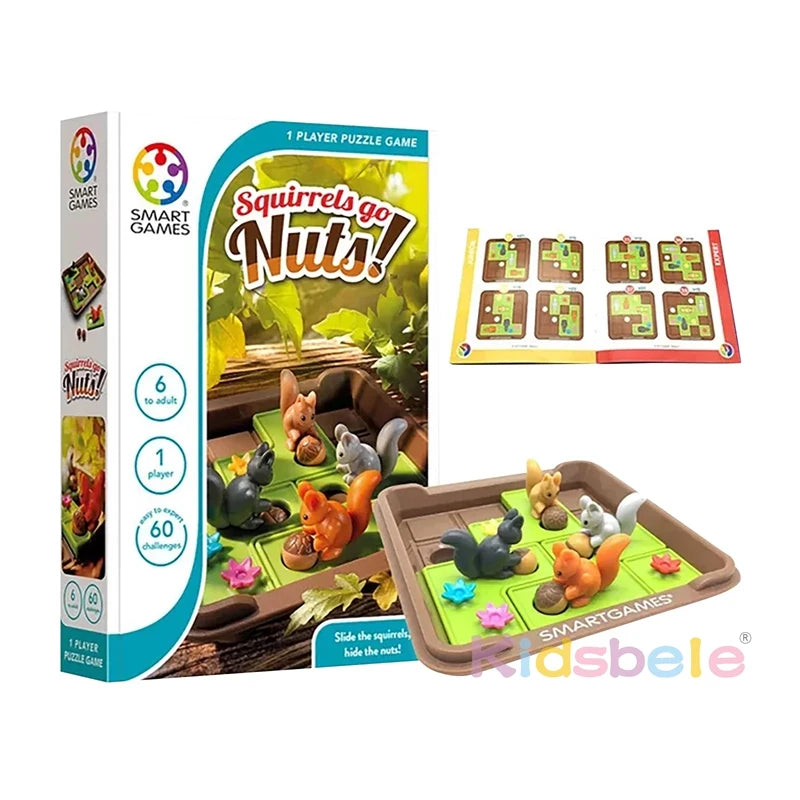Smart Squirrels 60 Challenges Children Educational IQ Training Educational Intelligence Toy