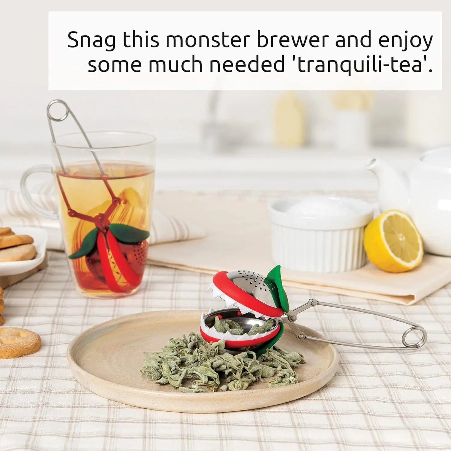 Big Mouth Tea Leaf Catcher Tea Strainer Creative Stainless Steel Tea Maker trap Tea net