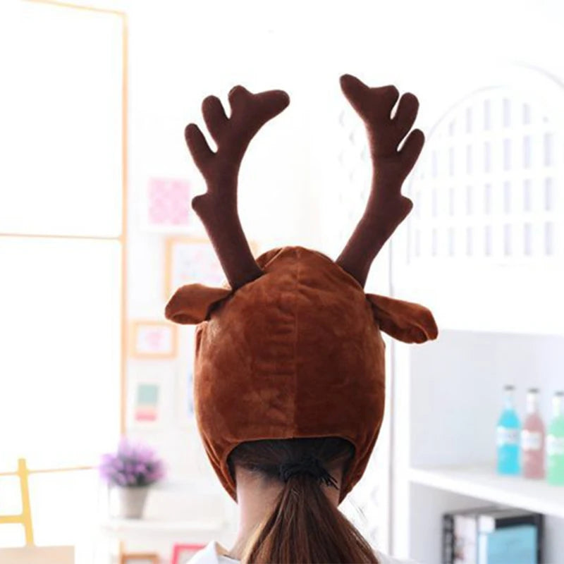 Plush Elk Headgear Deer Hat