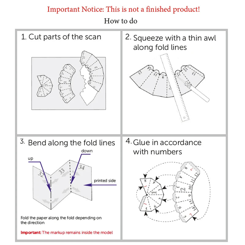 World Famous Painting Paper Model