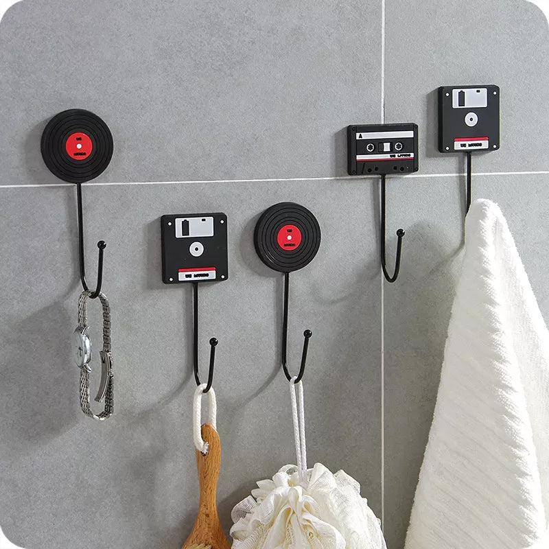 Retro Music Disc Wall Hook Hanger