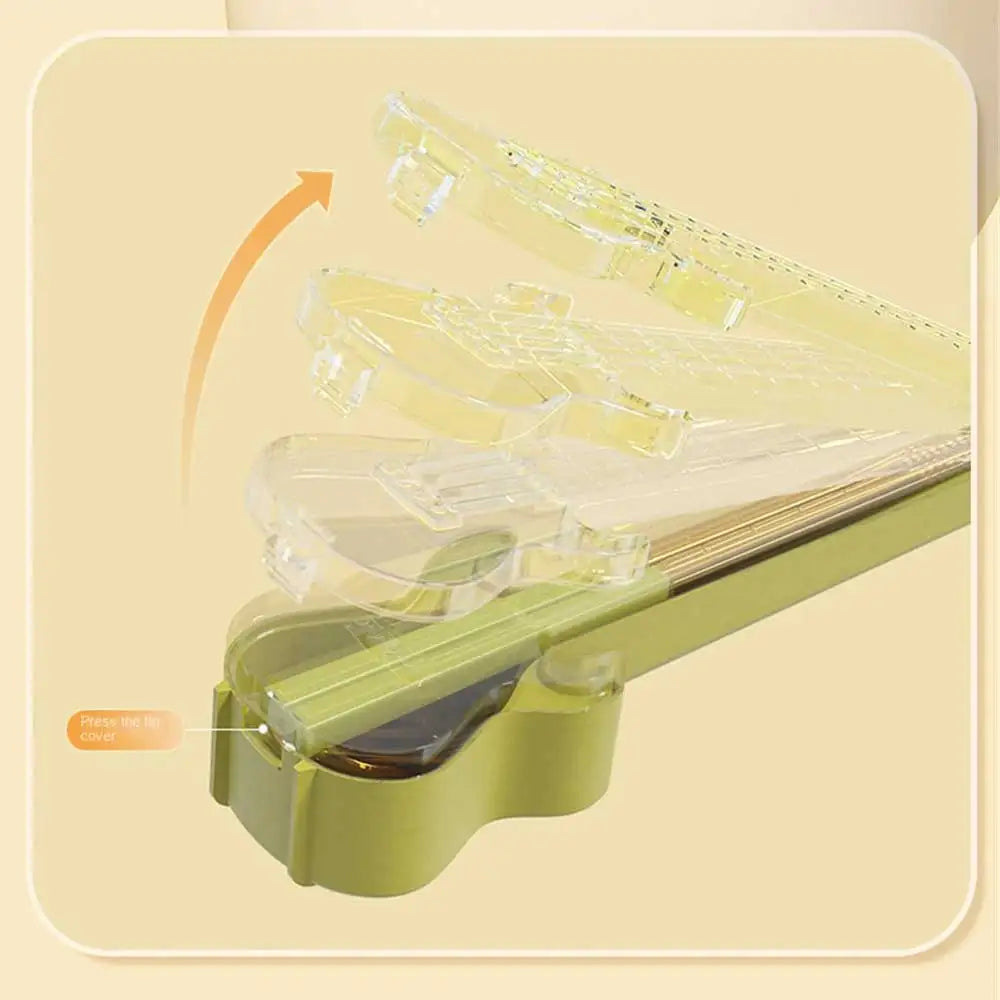 Stainless Steel Guitar Portable Tableware Set