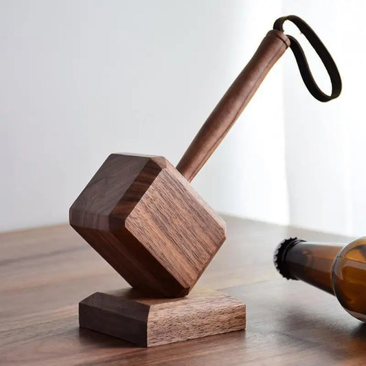 Wooden Hammer Beer Opener