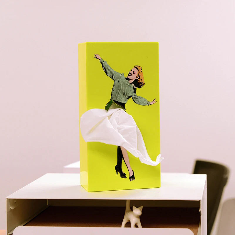 100 Draws Skirt Girl Tissue Case