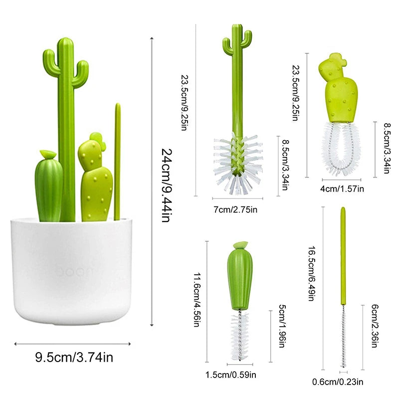 Cactus Baby Bottle Brush Kit