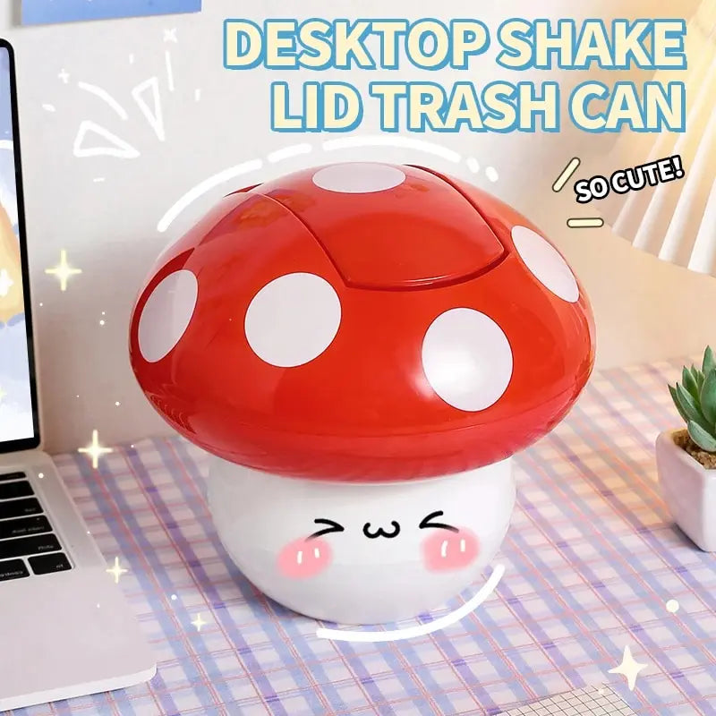 Mushroom Mini Trash Can