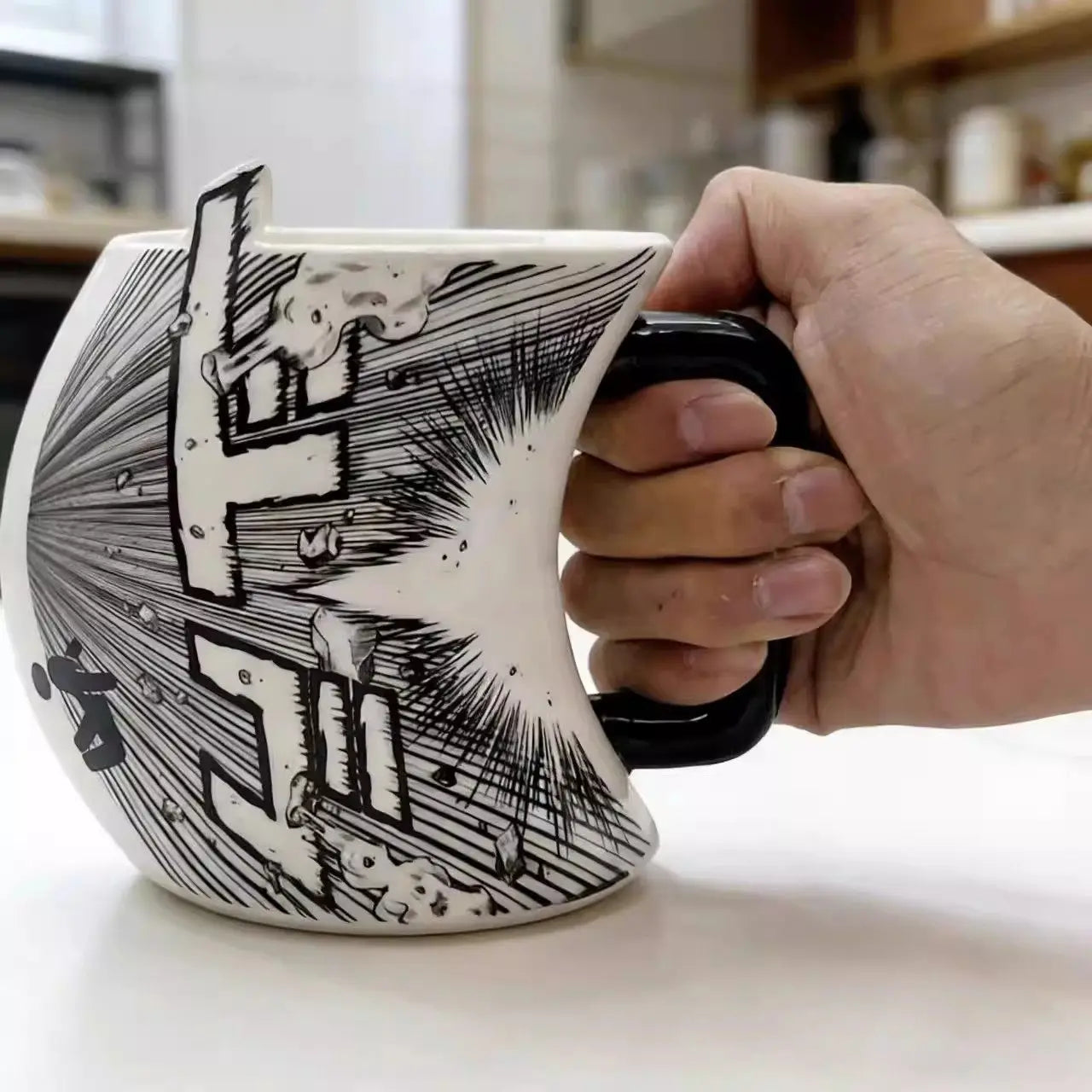 Japanese Manga Shockwave Design Mug