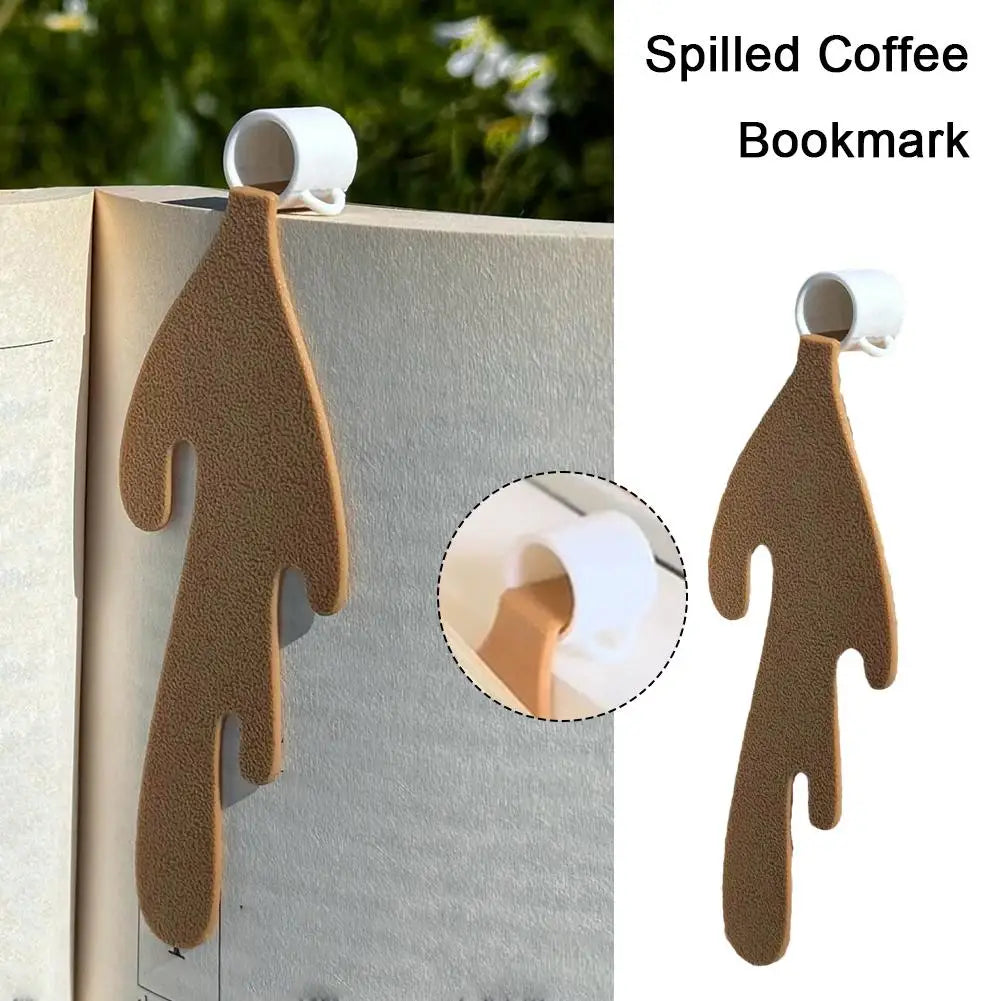 Funny Spilled Coffee Bookmark