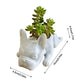 Bulldog Figurine Orchid Pot