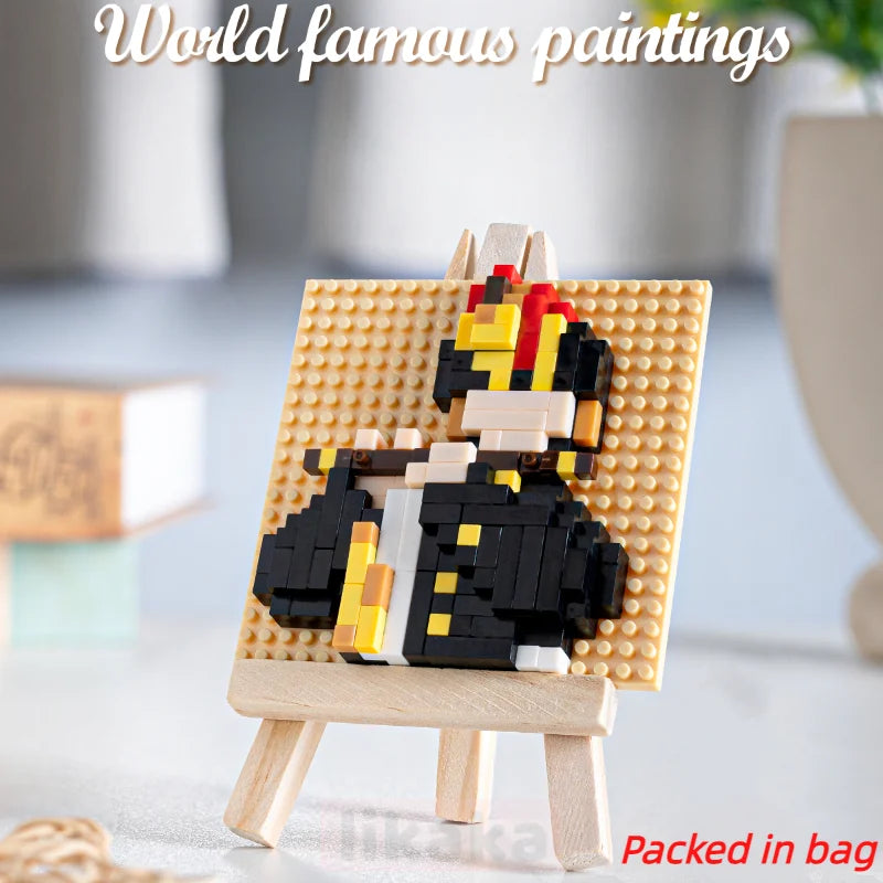 3D Pixel Art Famous Paintings Blocks