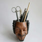 Fun Portrait Planter Pen Holder