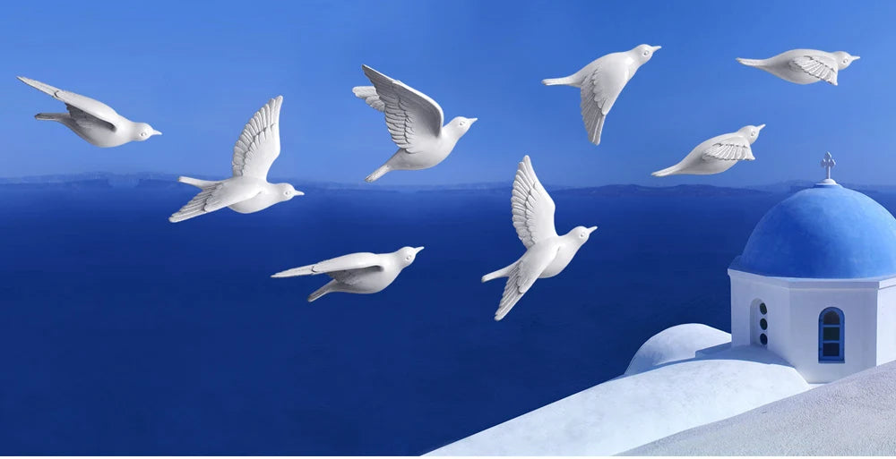Resin Birds 3d Creative Wall Stickers
