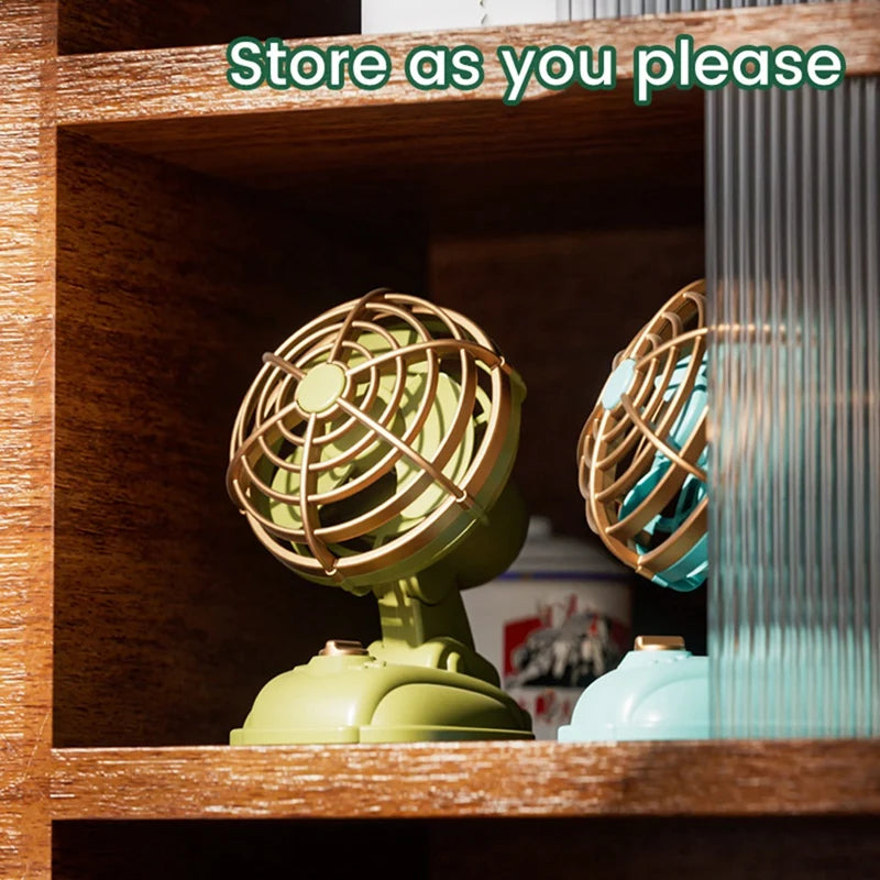 Retro Mini Desktop Fan