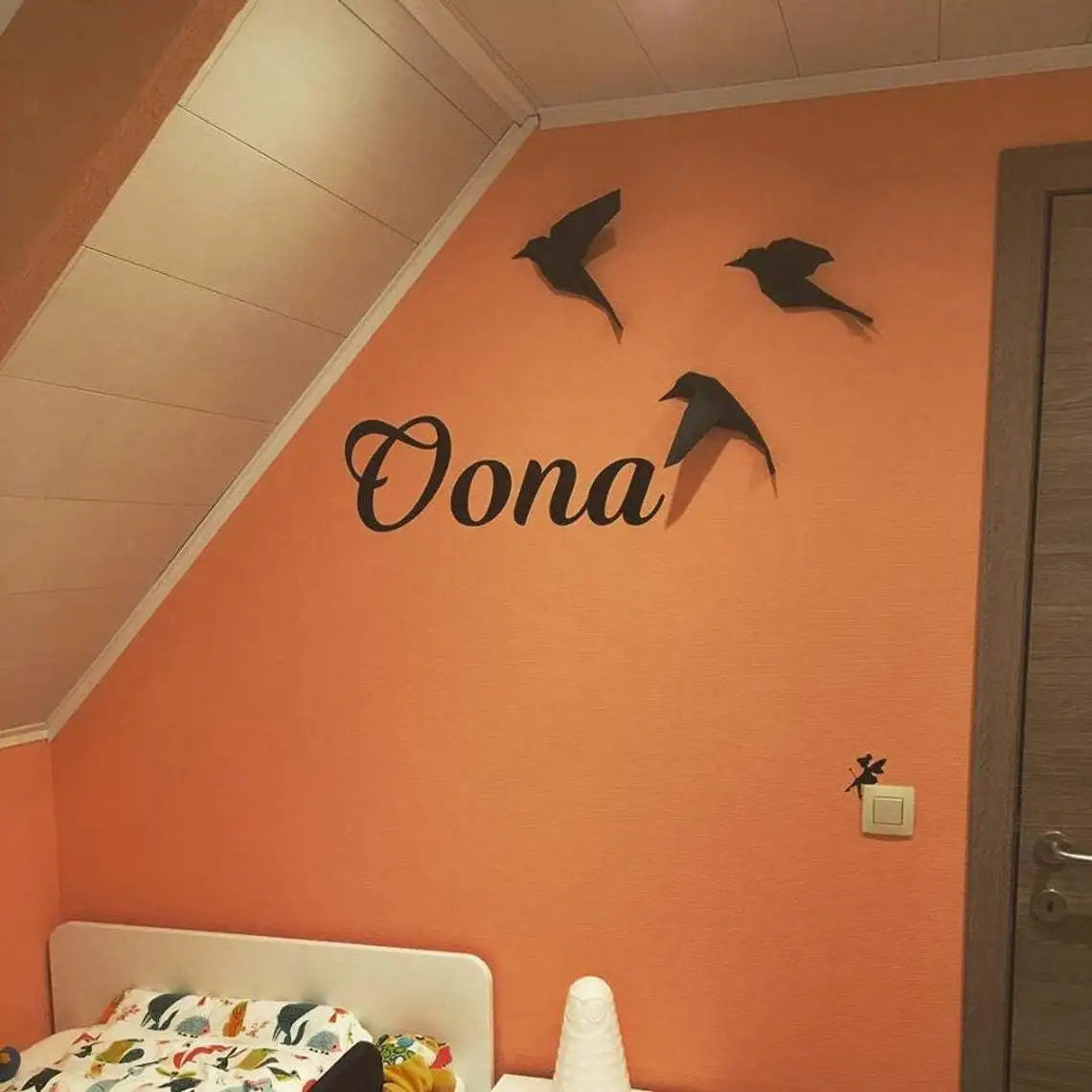 Three Birds Geometric Paper Model