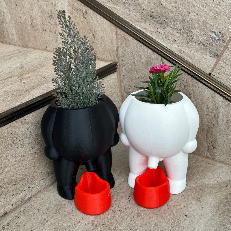 3D Succulent Plant Peeing Pot