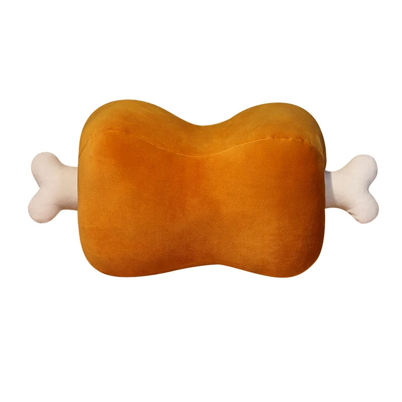 New Type Meat Bone Dual-use Pillow Handwarmer Intresting Stuffed Plush Pillow Soft High Quality Home Decro