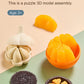 Kids Simulation Garlic Puzzles Educational Toys Sea Urchin Tangerine 3D Puzzles Matching Game Food Assembly Decompression Toys