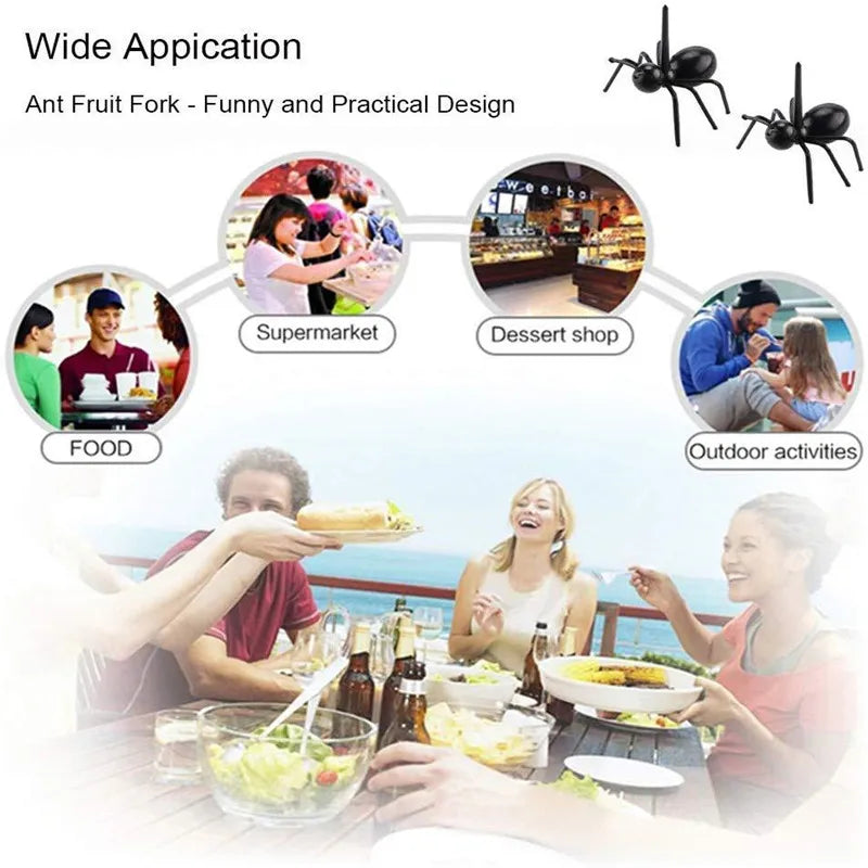 Ants Food Fruit Picks Forks