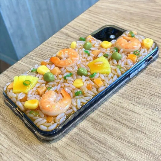 Funny Simulation Fried Rice Iphone Case