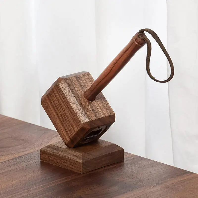 Wooden Hammer Beer Opener