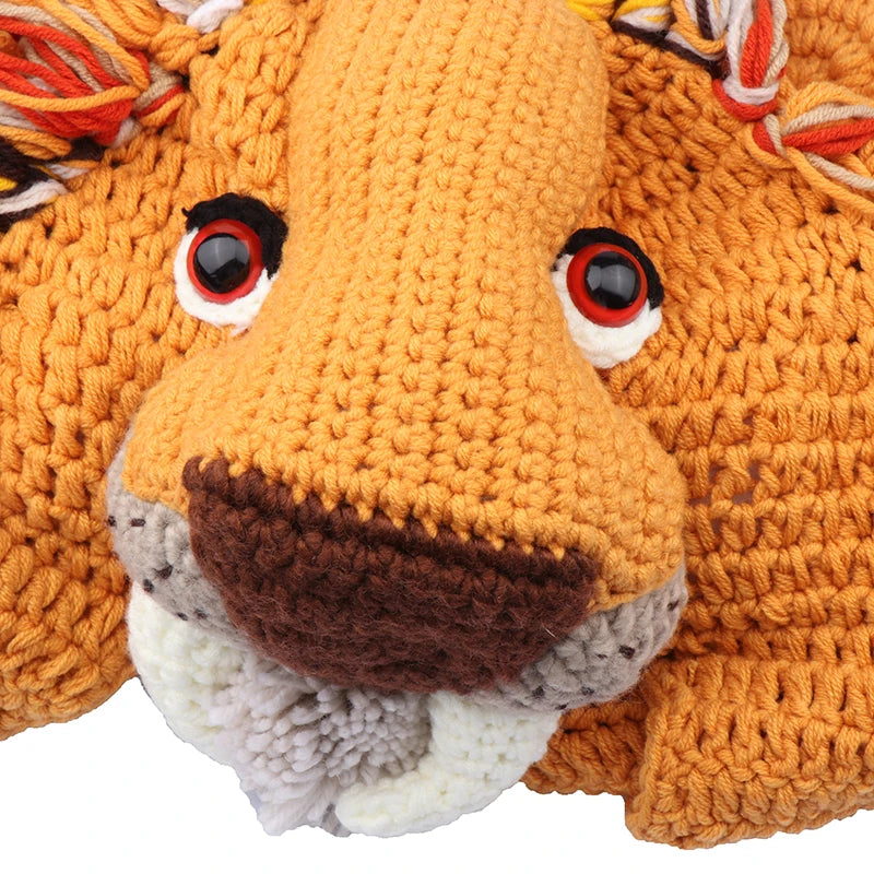 Knitted Handmade Lion Hat