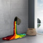3D Rainbow Paint Bucket Tapestry Carpet