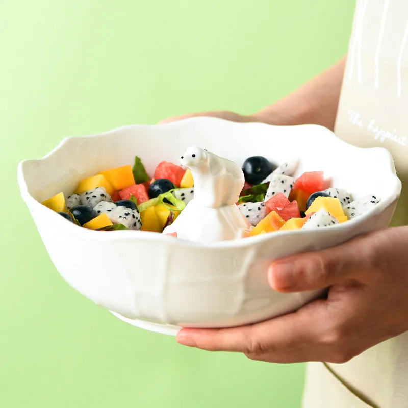 Polar Bear Ceramic Bowl