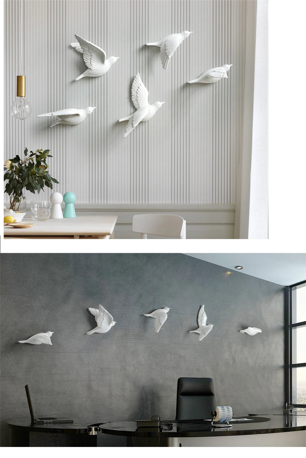 Resin Birds 3d Creative Wall Stickers