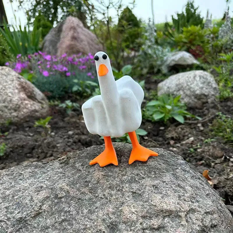 Funny Little Duck Resin Statue