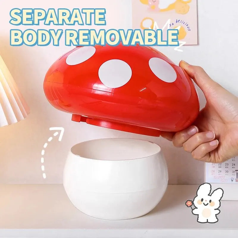 Mushroom Mini Trash Can