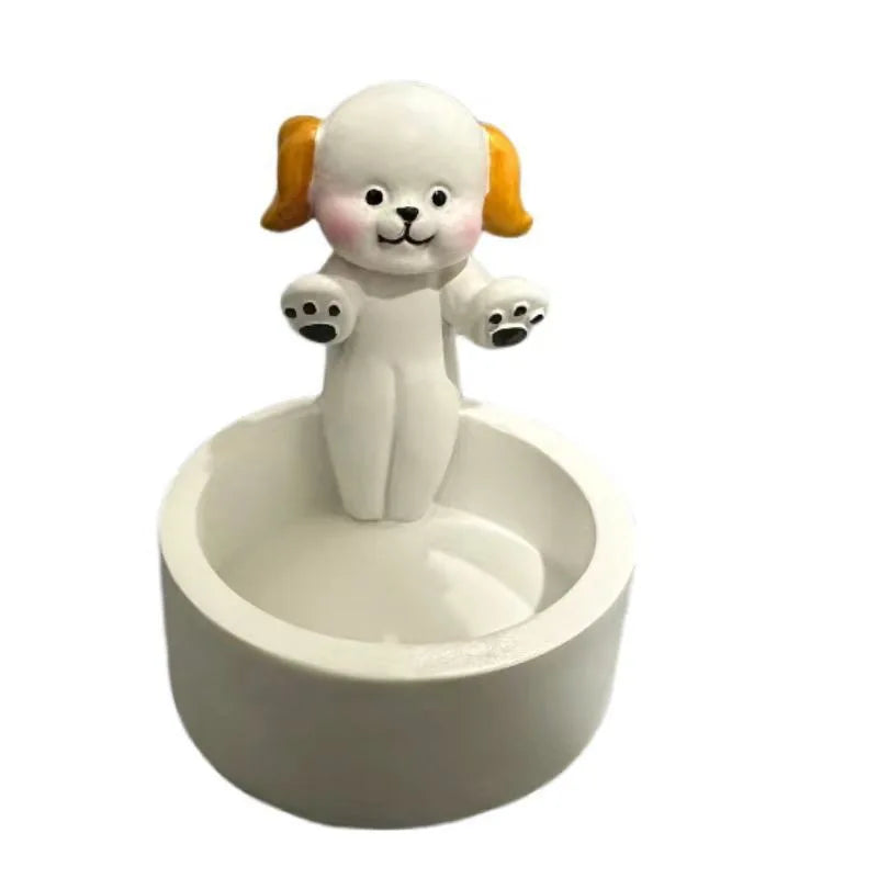 Cartoon Cat Candle Holder