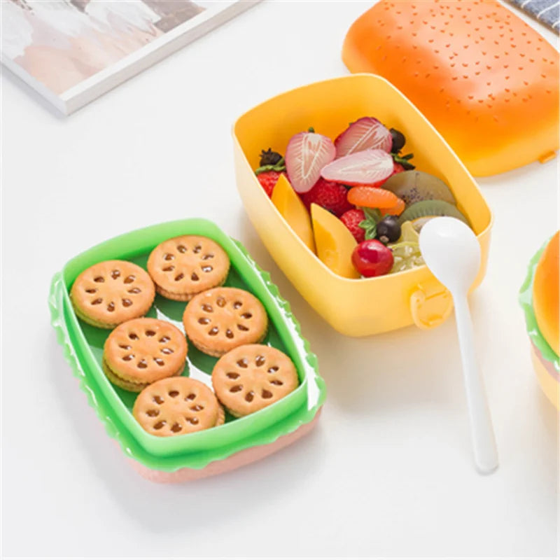 Cute Hamburger Lunch Box