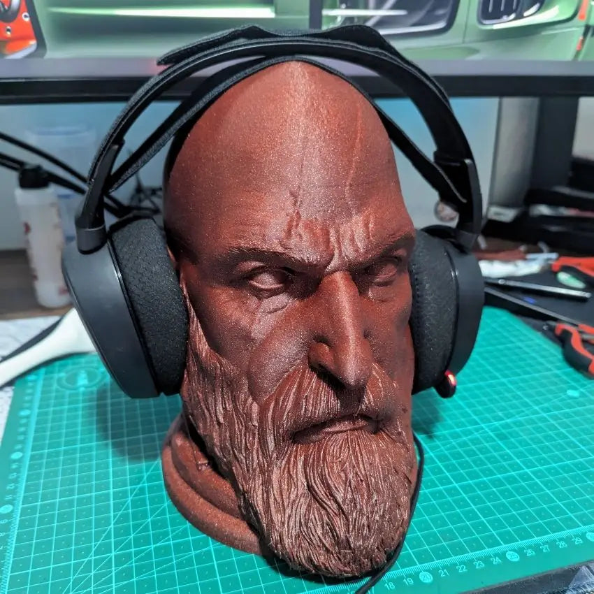 God of War Kratos Figure Toys Head Statue
