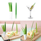 Creative 10pcs/Set Green Bamboo Leaf Fruit Fork Chopsticks Cocktail Fork  Wedding Festival Birthday Kitchen Gadget Fruit Tools