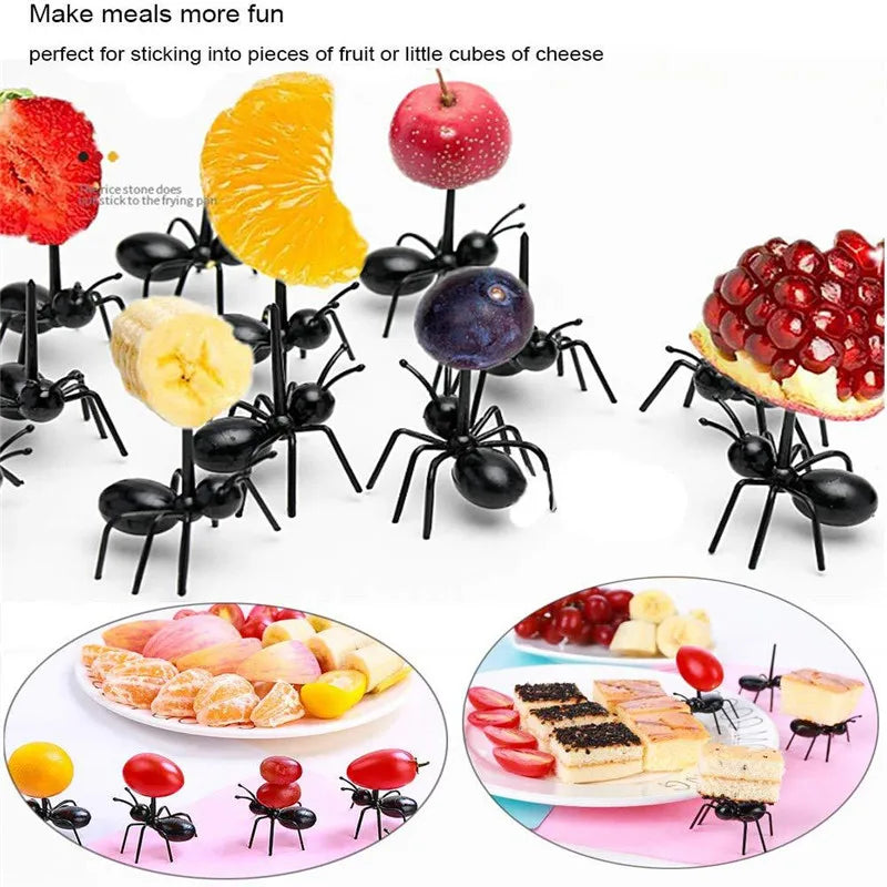 Ants Food Fruit Picks Forks