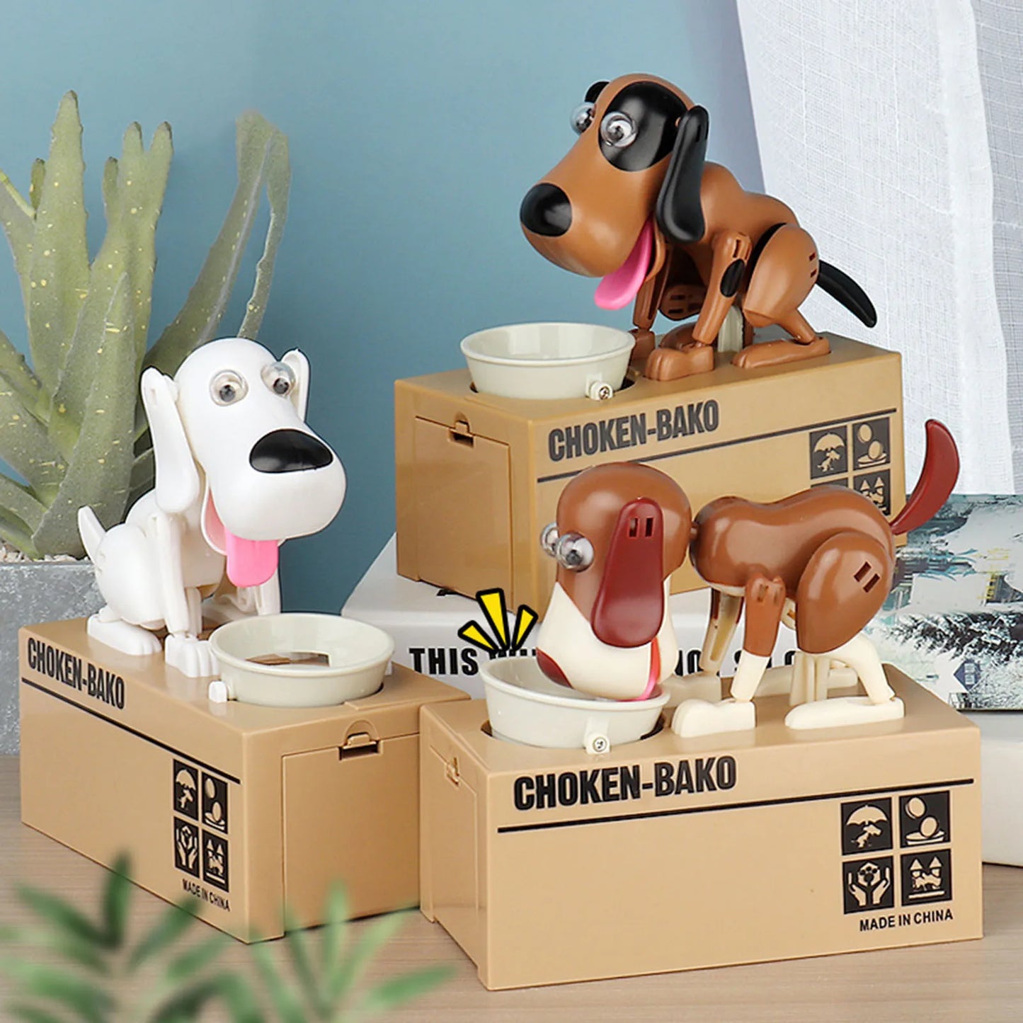 Electronic Animal Lucky Durable Coin Bank