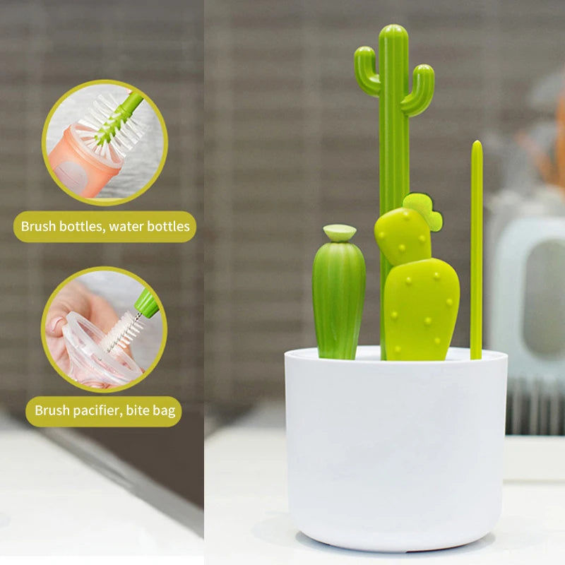 Cactus Baby Bottle Brush Kit