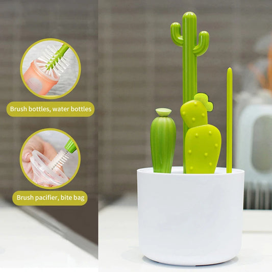 Cactus Baby Bottle Brush Kit