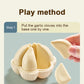 Kids Simulation Garlic Puzzles Educational Toys Sea Urchin Tangerine 3D Puzzles Matching Game Food Assembly Decompression Toys