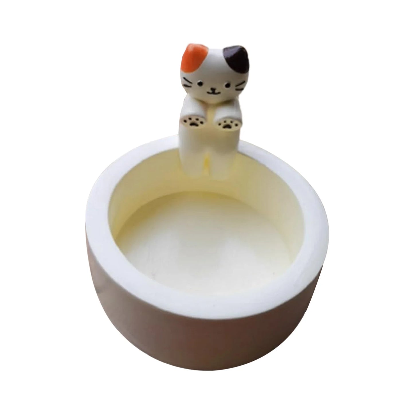 Cartoon Cat Candle Holder